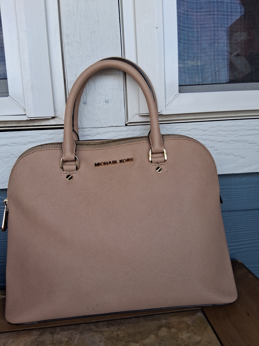 Michael Kors Pink Dome Satchel Handbag